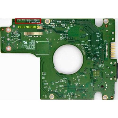WD 2060-771801-002 PCB Logic Circuit Board for HDD WD5000BMVW WD10JMVW WD7500BMVW Western Digital Hard Drive Disk