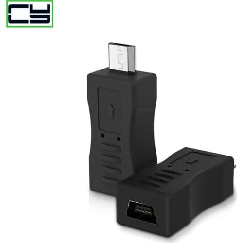 Micro USB Male Plug to Mini USB Female Converter charging Phone Data Transfer Adapter Connector For MP3 Samsung Android D
