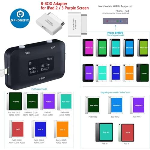 JC B-BOX C3 DFU Box for IOS A7-A11 One Key to Purple for iPhone & iPad Modify NAND Syscfg Data Read Write Windows DCSD Cable