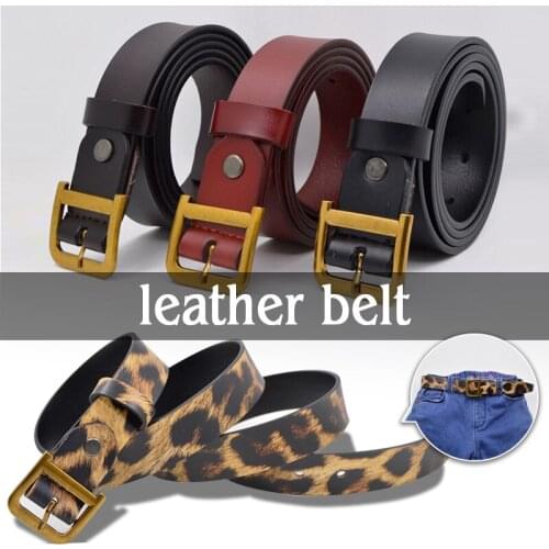 PU Leather Snake Zebra Leopard Pattern Belt Women Fashion Waist Metal Buckle Girl Jeans Dress Wild Belts