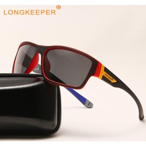 LongKeeper New Fashion Square Polarized Sunglasses Men 2021 Luxury Brand Designer Driving Sun Glasses Ladies Oculos de sol