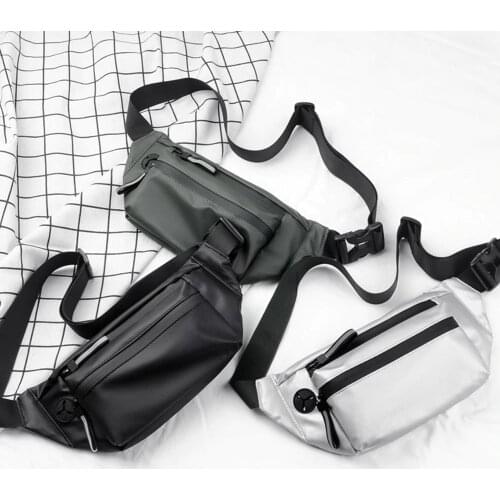 Waterproof Men Sport Waist Bags Ladies Casual Elegant Lightweight Reflective Zipper Outdoor Daily Fanny Chest Belt Pouch