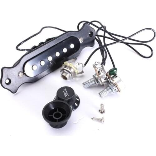 High Quality Copper Single Magnetic Coil Noiseless Acoustic Electric Guitar Pickup Parts & Accessories Volume Tone Control