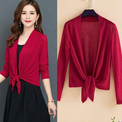 Jacket Women 5xl Long Sleeve Solid Loose Knit Frenulum Open Stitch 2020 New Fashion Ladies Joker Casual Small Shawl Thin Coat