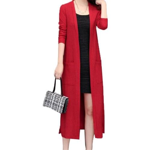 2019 Fashion Windbreaker Jacket Womens Large Size 5XL Spring Autumn Longer Cardigan V-Neck Wild coat Leisure Shawl Jacket B5