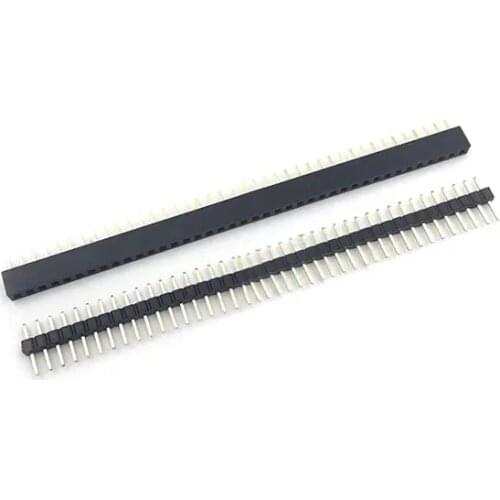 10PCS 40 Pins 1 Row 2.00mm Pitch Straight Pin Header Male Female - Female Connector