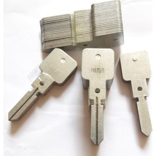 10Pcs/Lot TOY40 Lishi Key Cutter Engraved Line Blank Car Key Blade with Scale Shearing Teeth
