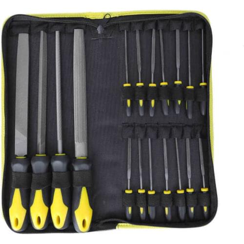 18Pcs Multifunctional File Set High Carbon Steel Hand Tool for Woodwork Metal Glass Ceramic