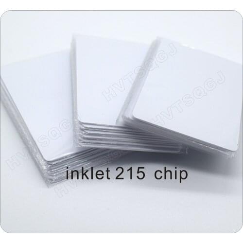 200pcs Free shipping Type 2 504bytes 215 chip NFC Inkjet Printable PVC Cards