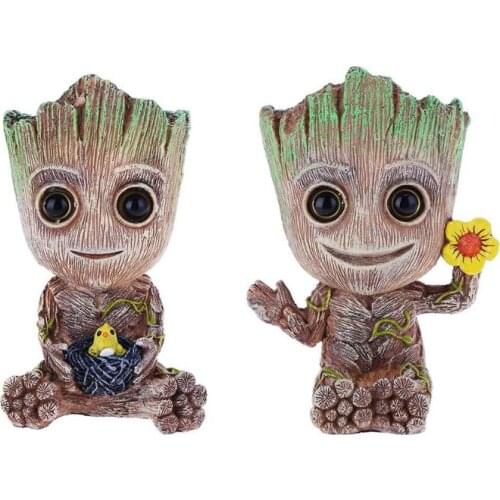 2020 Cute Resin Fish Tank Oxygen Pump Mini Tree Man Model Aquarium Air Bubble Stone Ornament Decor Decorations Ornaments