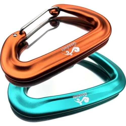 4 PCS 12KN Climbing Carabiners Heavy Duty 12KN Strong Climbing Hook for Hammock Hiking Backpacking
