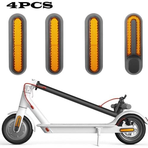 4PCS Electric Scooter Safety Reflective Covers Case Protective Back Shell Stickers for Xiaomi Pro 2 M365 Scooter Accessories