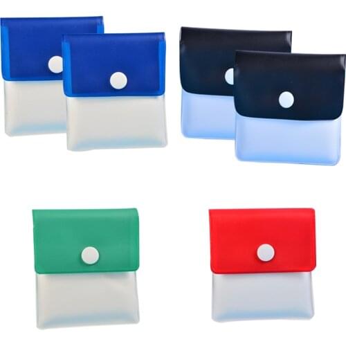 6pcs Pocket Ashtray Bags Cigarette Ash Tray Portable Smoking Tray for Cigar Reusable PVC Ash Bag Coin Purse for Car Home
