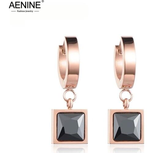 Серьги-кольца AENINE China At AliExpress