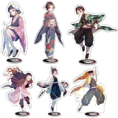 Anime Demon Slayer Acrylic Stand Figure Kamado Tanjiro Kimetsu No Yaiba Desktop Decoration Collection Model Toy
