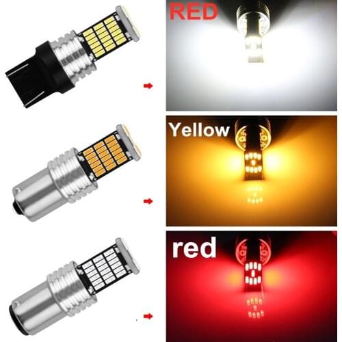 Car Signal Light T15 W16W LED Bulb 1156 1157 T20 7440 7443 4014 LED Light Canbus No error White 12V Reverse Back Parking Lamps