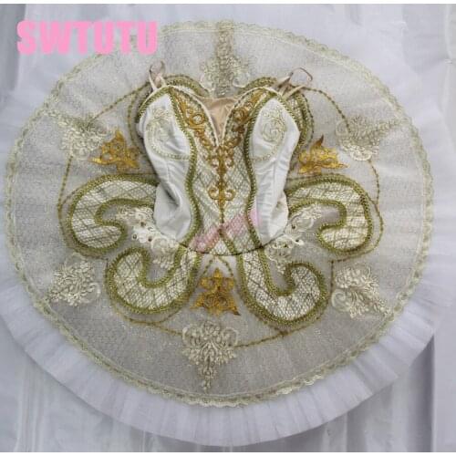 Free shipping!white sleeping beauty ballet tutu professional ballet costumes classical ballet tutu for girls pancake tutu BT9097