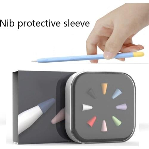 For Apple Pencil 1/2 Case Pencil Touch Pen Tip Cap Protective Sleeve Cover 1st 2nd Soft Silicone Case TPU Tablet Accessories