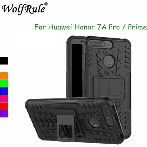 WolfRule Case Huawei Honor 7A Pro Cover Dual Layer Armor Back Case For Huawei Honor 7A Pro Case Huawei Y6 2018 Phone Fundas
