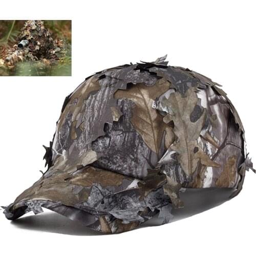 CS 3D Camouflage Tactical Caps Yowie Sniper Bionic Ghillie Hidden Cap Suit Hunting Airsoft Clothing Hat