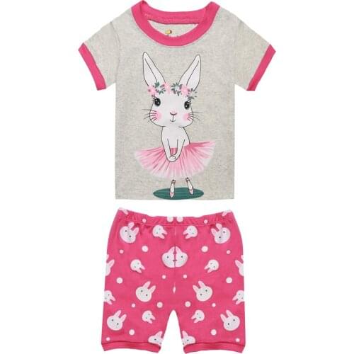 Kids Girls Clothing Sets Summer New Style Toddler Girls Clothing Short Sleeve T-Shirt+Pant Outfits Children Clothes Cotton Suits