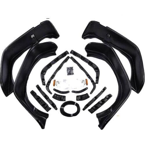 For Wrangler Jk with Lights Car Fender Flat Style Eyebrow Wheel Arches Fender Flare Factory