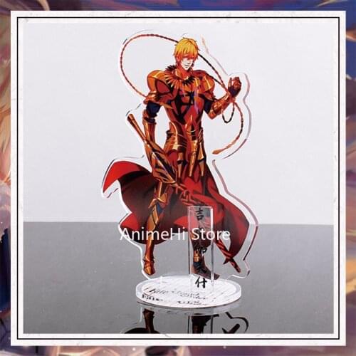 Fate/stay night Action Figure Cosplay Anime Toys Altria Pendragon Tohsaka Rin Saber Acrylic Figures Model Dolls 15cm