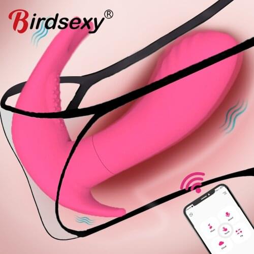 Dildo Vibrators Sex Toys for Women Adult Couples G Spot Clitoris Stimulator APP Wireless Control Wearable Vaginal Pulse Vibrator