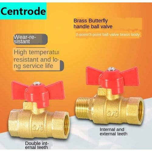 Brass ball valve 1/4 inch 3/8 inch pagoda small ball valve pneumatic air pump valve water pipe valve switch