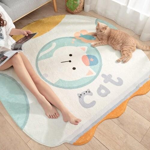 Fashion Animal Plush Rug Living Room Tea Table Carpet Floor Mat Domestic Lamb Plush Bedroom Full of Room Outdoor Mattress
