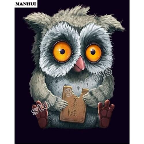 DIY Diamond Painting Animal owl Pattern Needlework Mosaic Full Square Drill 5D Diamond embroidery Decor Painting BFC198