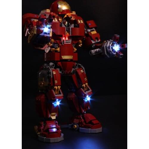 Led Light Set Compatible For Lego 76105 07101 the Iron Man Hulkbuster Set Building Blocks Bricks Toys(only LED light)