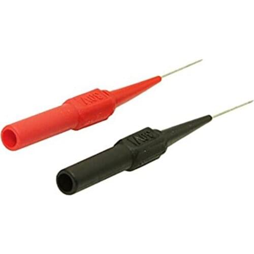 New 2Pcs Test Probe Instrument Parts & Accessories Needle Multimeter Tools Black/Red For Banana Plug Car Test Puncture Line