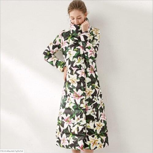 Lady Long Winter Stand-up collar Down Coat colorful Women Warm Parkas 2020 Jacket Duck Down Jackets Female outwear Waterproof