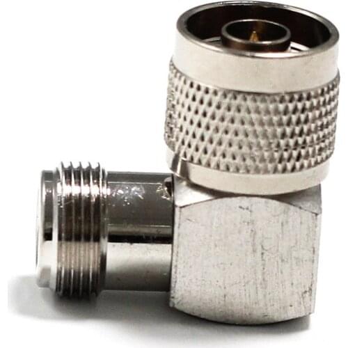 1pc N Male Plug switch Female Jack RF Coax Adapter Convertor Right Angle Nickelplated NEW wholesale for WIFI Antenna