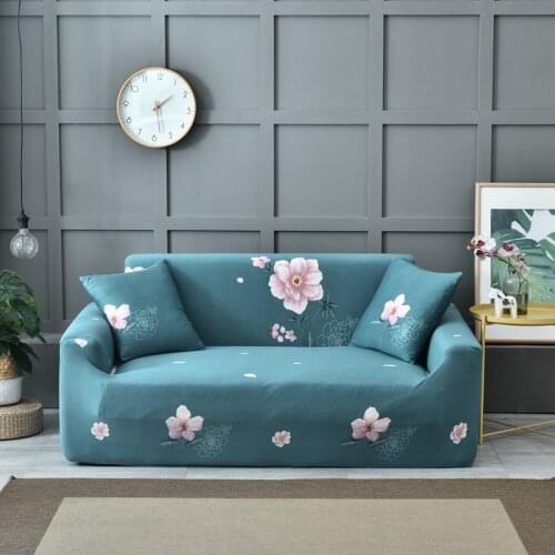 Caravana Loveseat Elastic Slipcovers Printed Stretch Couch Sofa Cover Water Repellent Furniture Protector in Living Room