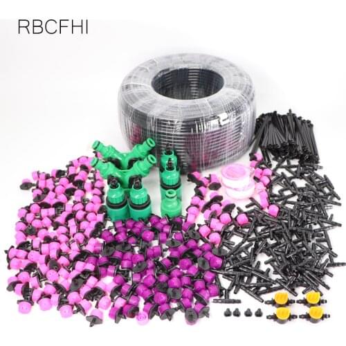 RBCFHl 5-50m Garden Hose Automatic Micro Drip Irrigation Watering System Kit and Adjustable Nozzle Mist Dripper Greenhouse Yard
