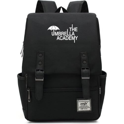 New The Umbrella Academy USB Backpack Women Men Teenager School Bag Women USB Travel Rucksack Large Mochila Escolar