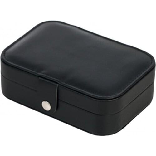 50%HOT Women Jewelry Box Double Deck Portable Ring Earrings Organizer Ornaments Case