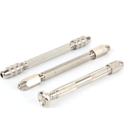 Steel Hand Drill Chuck Pin Vise Jewelry Making Watch Hobby Hand Tool