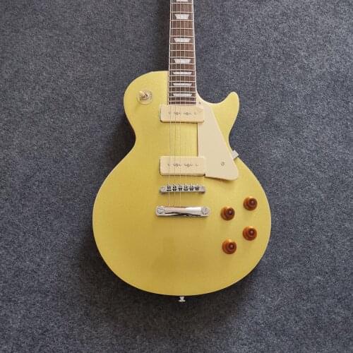Standard Electric Guitar Golden Powder Color mahogany Body Rosewood Fingerboard High Quality Free Shipping
