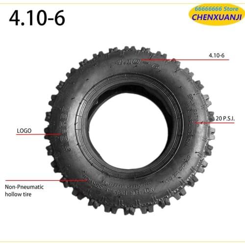 4.10-6 Tire Inner Tube Outer Tire Suitable for Atv Go Kart Mini Quad 47cc 49cc Snow Motorcycle Tire