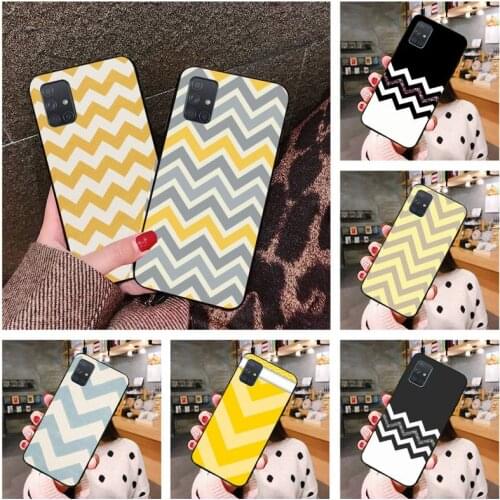 Yellow-Zigzags-streak-Sweet-Life Phone Case For Samsung Galaxy A52 A21S A02S A12 A31 A81 A10 A30 A40 A50 A70 A80 A71 A51 5G