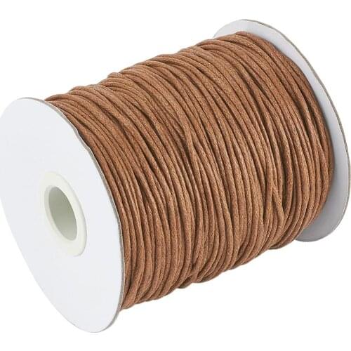 1.5mm Waxed Cord Jewelry Findings DIY Making Fabric Bracelet Necklace Braided Thread Material Supplies about 100yards/roll