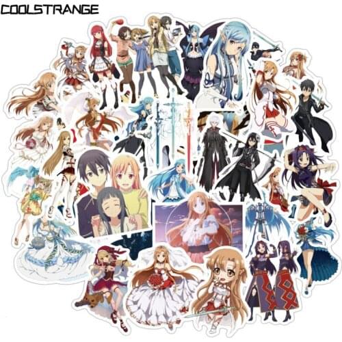 10/30/50Pcs Sword Art Online Japanese Anime Stickers For Case Laptop Motorcycle Skateboard Luggage Decal Children Toy Helmet