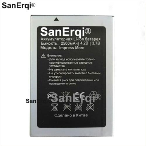 10pcs 2500mAh Impress More battery Replacement For Vertex Impress More Cell Phone Battery
