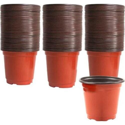 150Pcs 10X9cm Plant Nursery Nursery Pots Round Small Flower Pots One-Time Thickened Succulent Planting Bracket