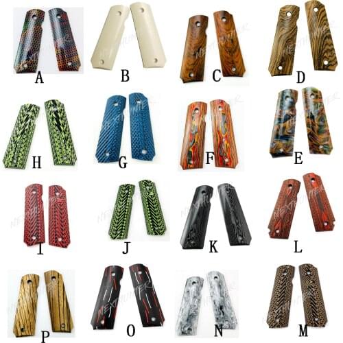 1911 Grips G10 Patch CNC Carving Custom Grips Handle Grips glock accessories gun accessories hunting 2Pieces