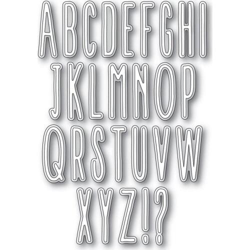 2021 AliliArts Metal Cutting Dies Twiggy Alphabet diy Scrapbooking Photo Album Decorative Embossing PaperCard Crafts Die