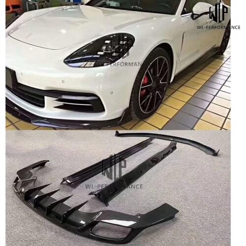 971 Car Body Kit High Quality Carbon Fiber Front Lip Rear Lip Side Skirts For Porsche Panamera 971 Car Styling